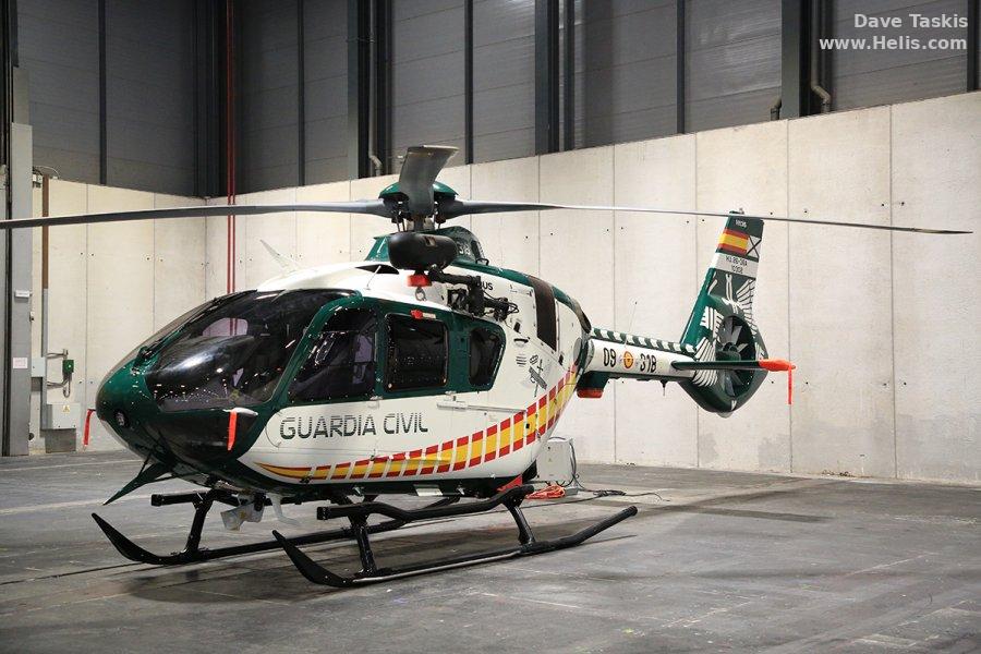 Helicopter Airbus H135 / EC135P3H Serial 2229 Register HU.26-36A EC-561 D-HCBD used by Guardia Civil (Spanish Civil Guard (Military Police)) ,Airbus Helicopters España (Airbus Helicopters Spain) ,Airbus Helicopters Deutschland GmbH (Airbus Helicopters Germany). Aircraft history and location