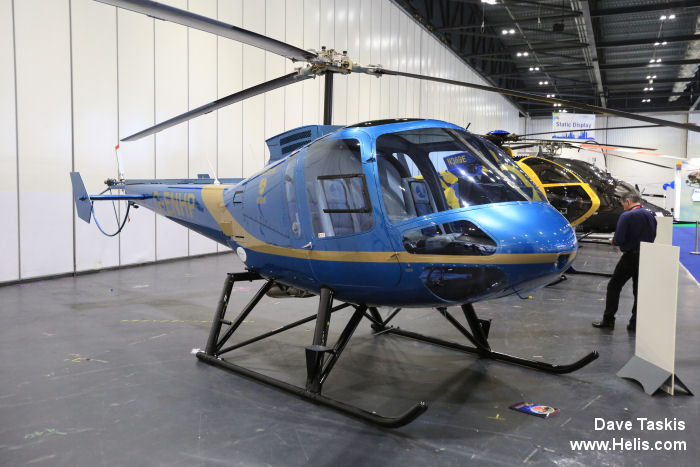 Helicopter Enstrom 480B Serial 5084 Register G-ENHP used by Eastern Atlantic Helicopters. Built 2005. Aircraft history and location