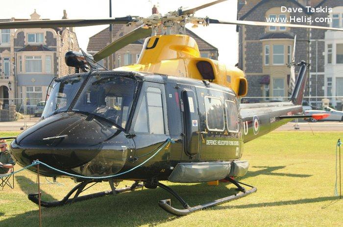 Helicopter Bell 412EP Serial 36163 Register ZJ240 G-BXIR C-GAIE used by Royal Air Force RAF ,FB Heliservices ,Bell Helicopter Canada. Built 1997. Aircraft history and location