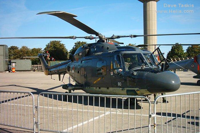 Helicopter Westland Lynx mk27 Serial 206 Register 280 used by Marine Luchtvaartdienst (Royal Netherlands Navy). Aircraft history and location