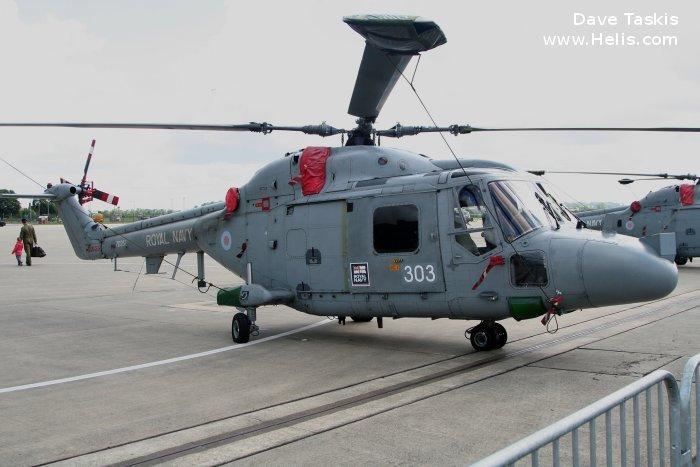 Helicopter Westland Lynx HAS3 Serial 251 Register ZD251 used by Fleet Air Arm RN (Royal Navy). Built 1982. Aircraft history and location