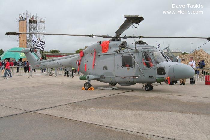 Helicopter Westland Lynx HAS4 (FN) Serial 276 Register 807 used by Aéronautique Navale (French Navy). Aircraft history and location