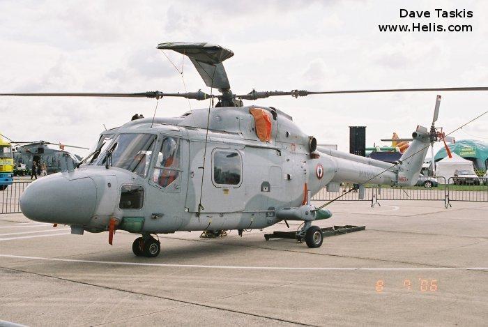 Helicopter Westland Lynx HAS4 (FN) Serial 288 Register 811 used by Aéronautique Navale (French Navy). Aircraft history and location