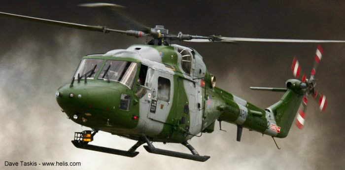 Helicopter Westland Lynx AH1 Serial 306 Register ZD282 used by Royal Marines RM. Built 1983. Aircraft history and location