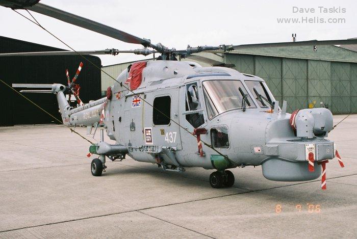 Helicopter Westland Lynx HAS3 Serial 295 Register ZD261 used by Hayward and Green Defence Ltd ,Fleet Air Arm RN (Royal Navy). Built 1983. Aircraft history and location