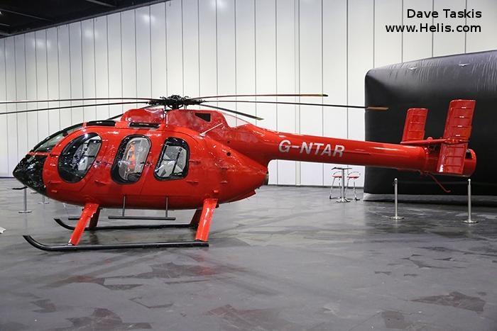 Helicopter MD Helicopters MD600N Serial RN073 Register G-NTAR D-HKAL used by Eastern Atlantic Helicopters. Built 2008. Aircraft history and location