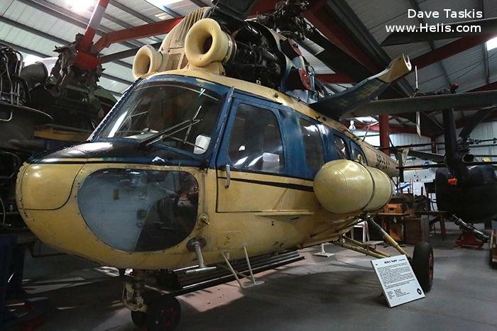 Helicopter Mil Mi-2 Hoplite Serial 529538125 Register SP-SAY 95 38 used by PZL Swidnik. Built 1985. Aircraft history and location