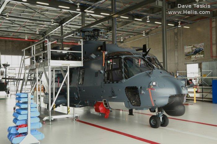 Helicopter NH Industries NH90 TTH Serial 1229 Register NZ3306 F-ZWDV used by Royal New Zealand Air Force RNZAF ,Eurocopter France. Built 2013. Aircraft history and location