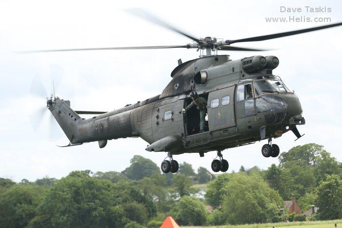 Helicopter Aerospatiale SA330H Puma Serial 1374 Register ZJ956 172 used by Royal Air Force RAF ,Suid-Afrikaanse Lugmag SAAF (South African Air Force). Aircraft history and location