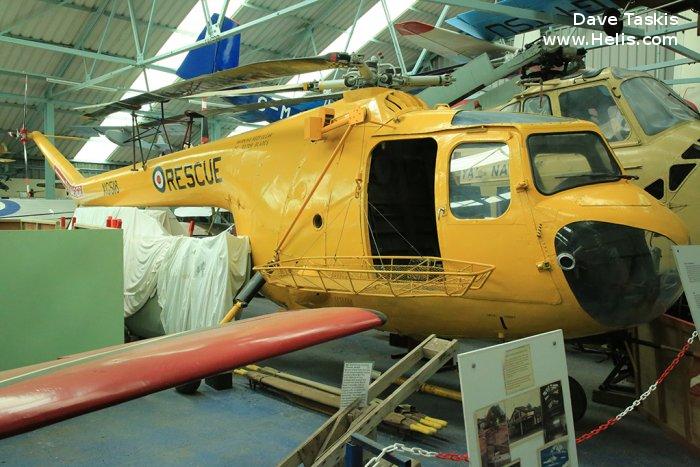 Helicopter Bristol Sycamore 4 Serial 13372 Register XG518 used by Royal Air Force RAF. Built 1955. Aircraft history and location