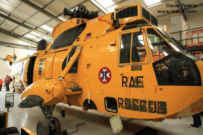Helicopter Westland Sea King HAR.3 Serial wa 863 Register G-SKNG XZ597 used by Royal Air Force RAF. Built 1978. Aircraft history and location
