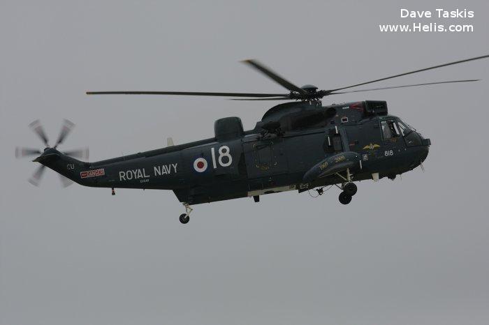 Helicopter Westland Sea King HAS.1 Serial wa 636 Register XV648 used by Fleet Air Arm RN (Royal Navy). Built 1969. Aircraft history and location