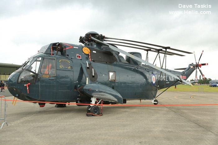 Helicopter Westland Sea King HAS.2 Serial wa 842 Register XZ574 used by Fleet Air Arm RN (Royal Navy). Built 1976 Converted to Sea King HAS.6. Aircraft history and location