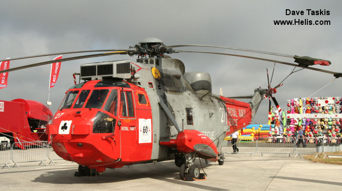 Helicopter Westland Sea King HAS.1 Serial wa 661 Register XV673 used by Fleet Air Arm RN (Royal Navy). Built 1970. Aircraft history and location