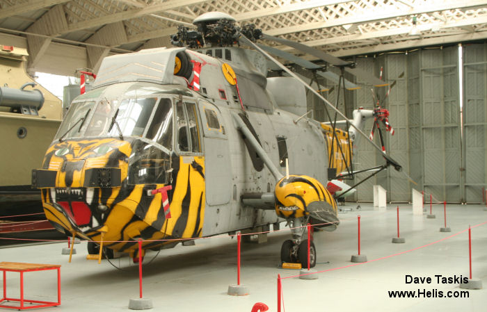 Helicopter Westland Sea King HAS.1 Serial wa 683 Register XV712 used by Fleet Air Arm RN (Royal Navy). Built 1972. Aircraft history and location