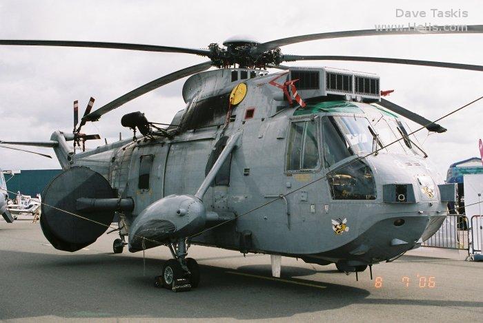 Helicopter Westland Sea King HAS.5 Serial wa 945 Register ZD636 used by Fleet Air Arm RN (Royal Navy). Built 1985. Aircraft history and location
