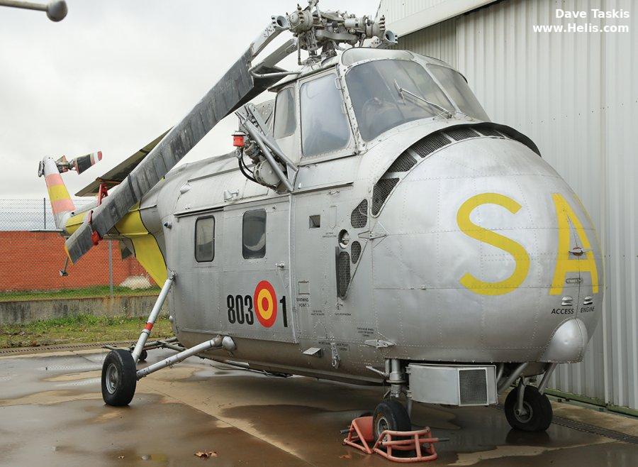 Helicopter Westland Whirlwind SRS.2 Serial wa420 Register ZD.1B-19 used by Ejercito del Aire EdA (Spanish Air Force). Built 1962. Aircraft history and location