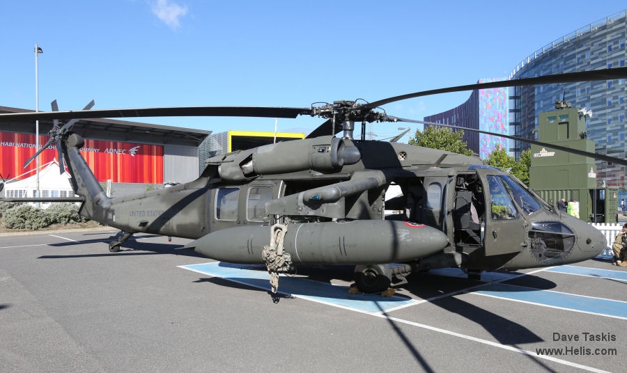 Helicopter Sikorsky UH-60A Black Hawk Serial 70-1291 Register 88-26071 used by US Army Aviation Army. Aircraft history and location