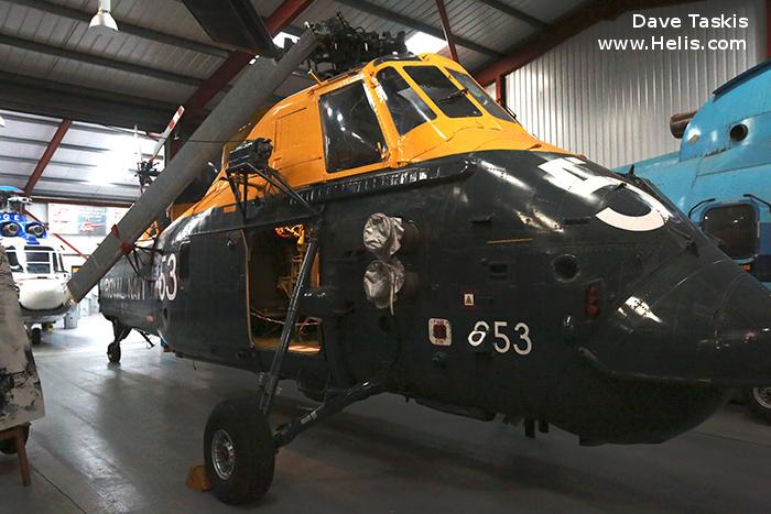 Helicopter Westland Wessex HAS.1 Serial wa  9 Register XM328 used by Westland ,Fleet Air Arm RN (Royal Navy). Built 1959. Aircraft history and location