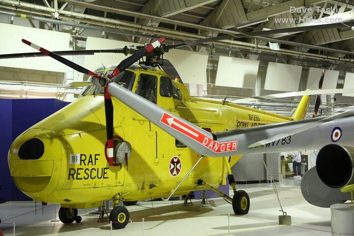 Helicopter Westland Whirlwind HAR.10 Serial wa342 Register XP299 used by Royal Air Force RAF. Built 1961. Aircraft history and location