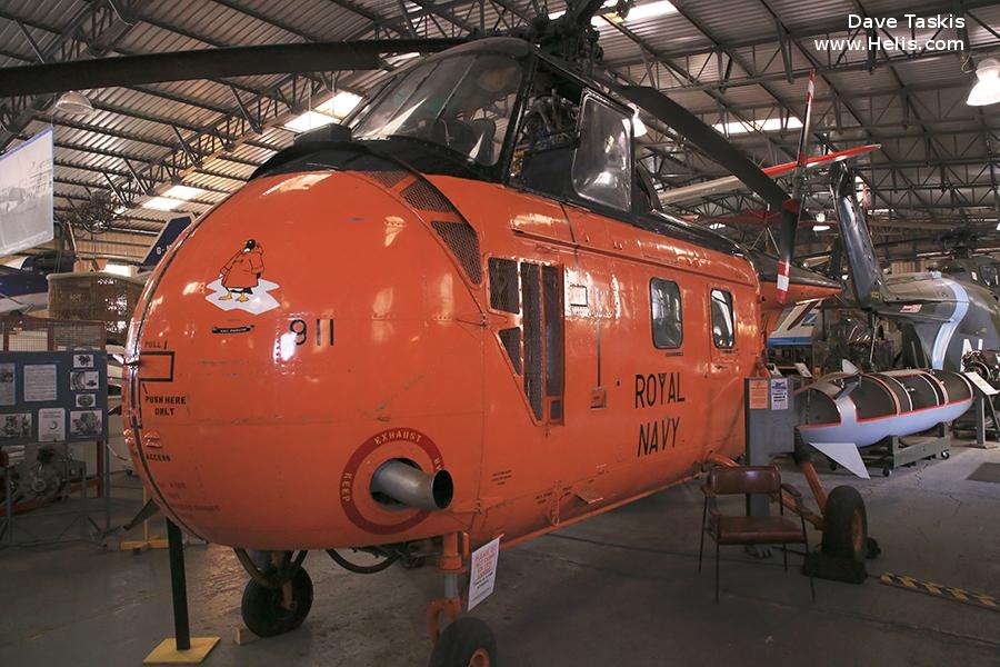 Helicopter Westland Whirlwind HAR.1 Serial wa 16 Register XA870 used by Aeroventure Museum ,Flambards Experience ,Fleet Air Arm RN (Royal Navy). Built 1954. Aircraft history and location