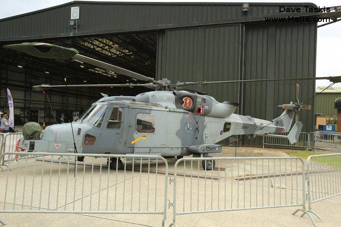 Helicopter AgustaWestland AW159 Wildcat AH1 Serial 476 Register ZZ406 used by Army Air Corps AAC (British Army). Built 2012. Aircraft history and location