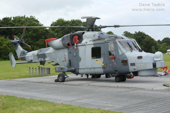 Helicopter AgustaWestland AW159 Wildcat HMA2 Serial 543 Register ZZ534 used by Fleet Air Arm RN (Royal Navy). Aircraft history and location