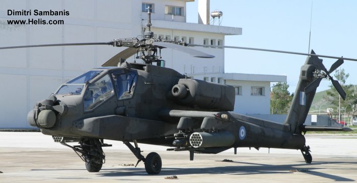 Helicopter McDonnell Douglas AH-64A Apache Serial PV888 Register ES1013 used by Elliniki Aeroporia Stratou HAA (Hellenic Army Aviation). Aircraft history and location