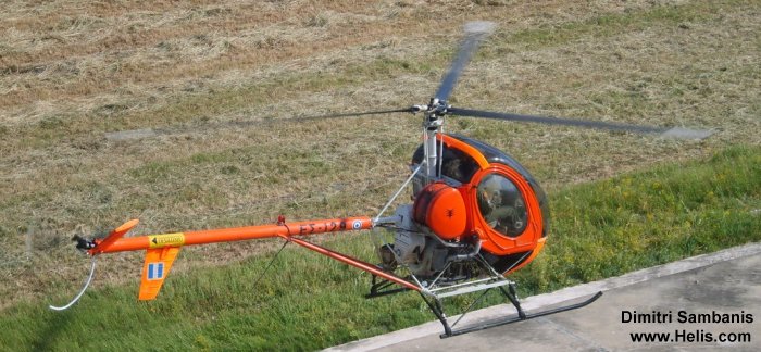 Helicopter Breda Nardi NH300C Serial 45 Register ES129 used by Elliniki Aeroporia Stratou HAA (Hellenic Army Aviation). Aircraft history and location