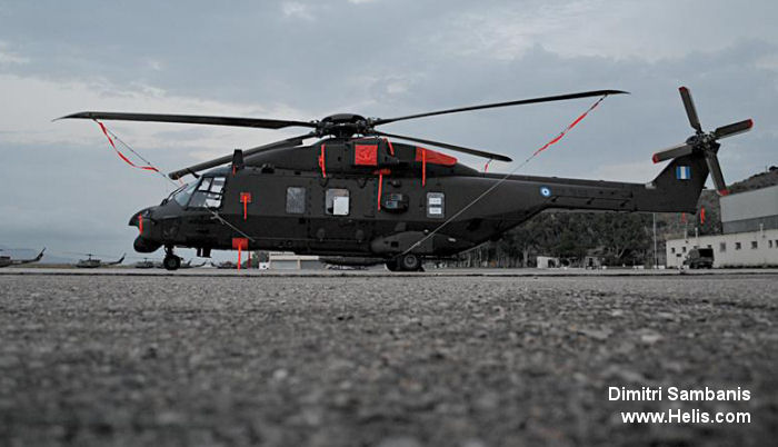 Helicopter NH Industries NH90 TTH Serial 1101 Register ES850 F-ZKBE used by Elliniki Aeroporia Stratou HAA (Hellenic Army Aviation) ,Airbus Helicopters France. Aircraft history and location