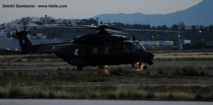 Helicopter NH Industries NH90 TTH Serial 1050 Register ES843 used by Elliniki Aeroporia Stratou HAA (Hellenic Army Aviation). Aircraft history and location