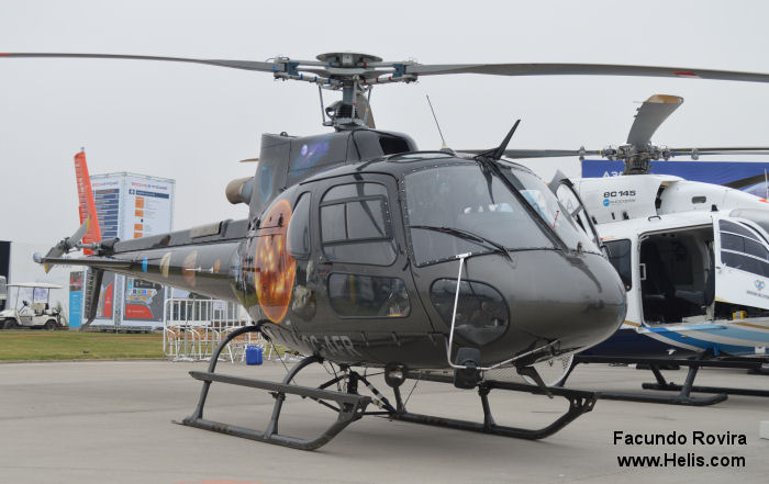 Helicopter Eurocopter AS350B3e Ecureuil Serial 7277 Register CC-AFR used by Ecocopter. Aircraft history and location