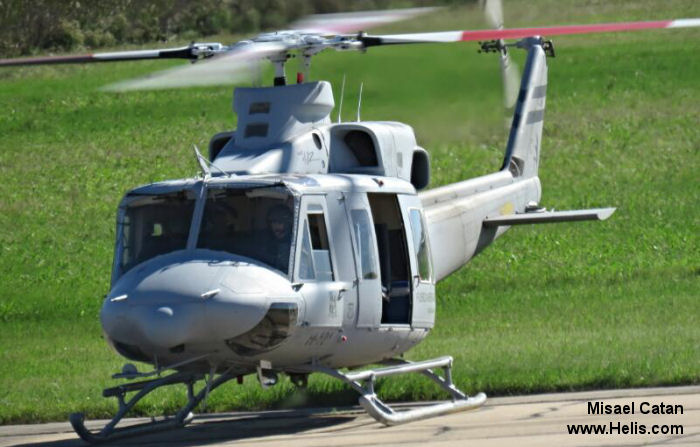 Helicopter Bell 412EP Serial 36224 Register H-101 N136PD N412PR N82376 used by Fuerza Aerea Argentina FAA (Argentine Air Force) ,PPR (Puerto Rico Police) ,Bell Helicopter. Built 1999. Aircraft history and location