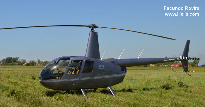 Helicopter Robinson R44 Raven II Serial 13412 Register LV-FUM. Aircraft history and location