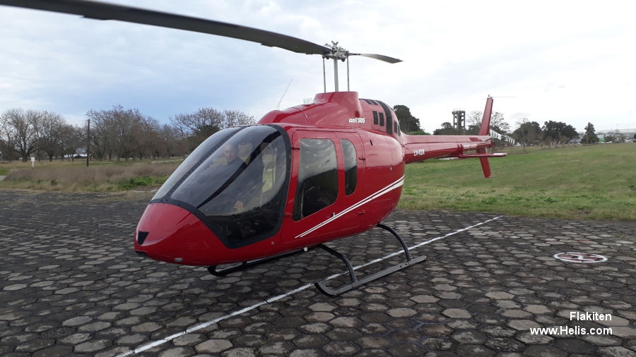 Helicopter Bell 505 Jet Ranger X Serial 65108 Register LV-IQX. Built 2018. Aircraft history and location