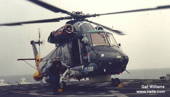 Helicopter Kaman SH-2F Seasprite Serial 226 Register 161915 used by US Navy USN. Built 1985. Aircraft history and location