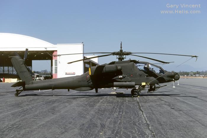 Helicopter McDonnell Douglas AH-64A Apache Serial PV603 Register 88-0284 used by US Army Aviation Army. Aircraft history and location