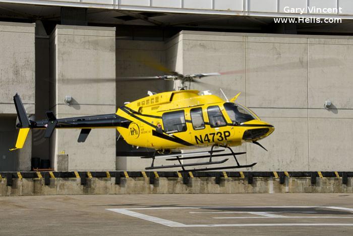 Helicopter Bell 407GXP Serial 54648 Register N472TX N473P N97TZ used by Mother Frances Hospital ,PHI Air Medical ,Bell Helicopter. Built 2015. Aircraft history and location