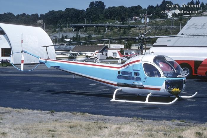 Helicopter Bell 47H Serial 1359 Register C-FJWF N2475B. Built 1955. Aircraft history and location