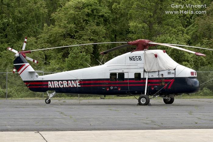 Helicopter Sikorsky H-34G III Serial 58-1589 Register N65B C-FLOG B-13103 N14589 80+90 WD+402 SC+259 150816 used by Marineflieger (German Navy ) ,US Navy USN. Built 1963. Aircraft history and location