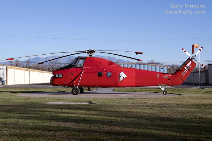 Helicopter Sikorsky H-34A Choctaw Serial 58-1070 Register N1168U used by Sikorsky Helicopters ,Armée de l'Air (French Air Force). Built 1958. Aircraft history and location