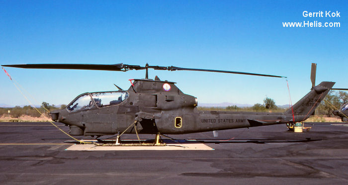 Helicopter Bell AH-1G Cobra Serial 20372 Register 67-15708 used by US Army Aviation Army. Aircraft history and location