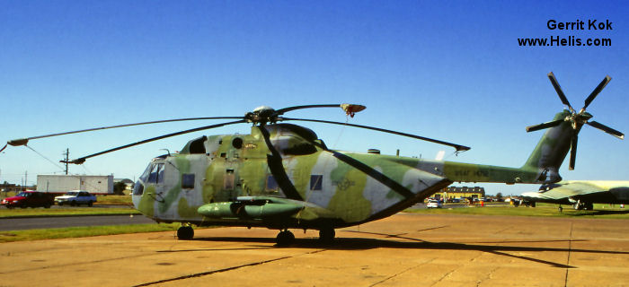 Helicopter Sikorsky CH-3E Serial 61-614 Register 67-14712 used by US Air Force USAF. Aircraft history and location
