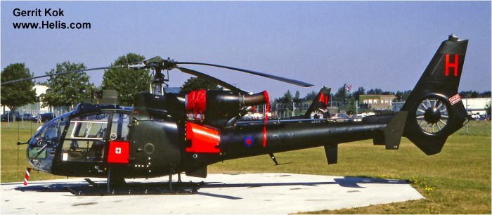 Helicopter Aerospatiale SA341B Gazelle AH.1 Serial 1999 Register ZU-RNO G-CHMF ZB688 used by Army Air Corps AAC (British Army). Aircraft history and location