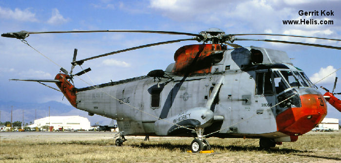 Helicopter Sikorsky SH-3D Sea King Serial 61-352 Register 152697 used by US Navy USN. Aircraft history and location
