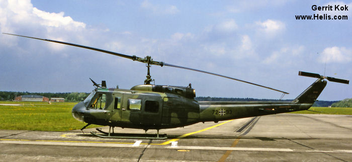 Helicopter Dornier UH-1D Serial 8413 Register 413 72+93 used by Philippine Air Force ,Heeresflieger (German Army Aviation). Aircraft history and location