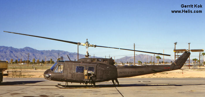 Helicopter Bell UH-1H Iroquois Serial 11551 Register 69-15263 used by US Air Force USAF ,US Army Aviation Army. Aircraft history and location
