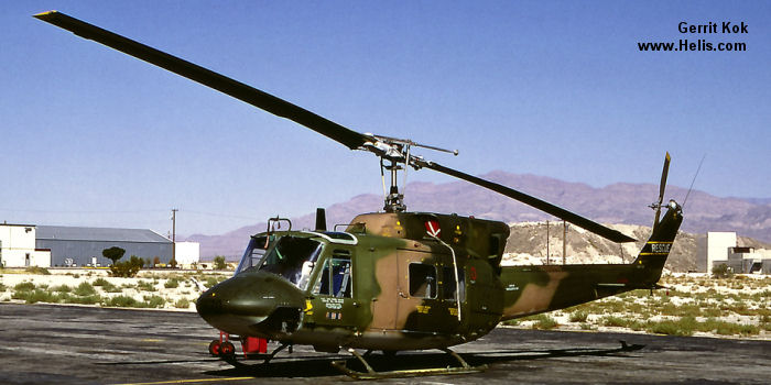 Helicopter Bell UH-1N Serial 31076 Register 69-6670 used by US Air Force USAF. Aircraft history and location