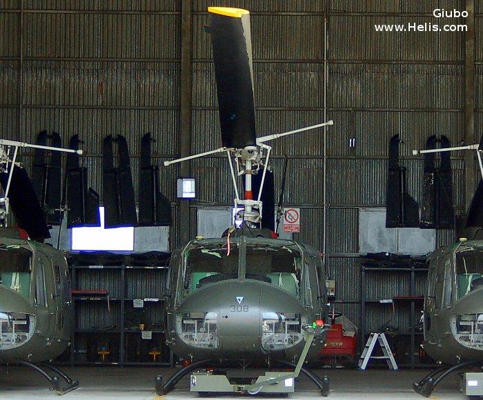 Helicopter Agusta AB205A-1 Serial 4200 Register MM80560 used by Aviazione dell'Esercito AVES (Italian Army  Aviation). Aircraft history and location