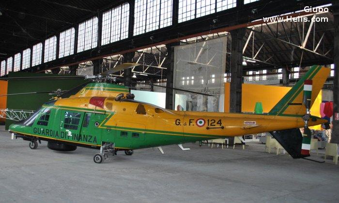 Helicopter Agusta A109A-II Serial 7312 Register MM81172 used by Guardia di Finanza (Italian Customs Police). Aircraft history and location